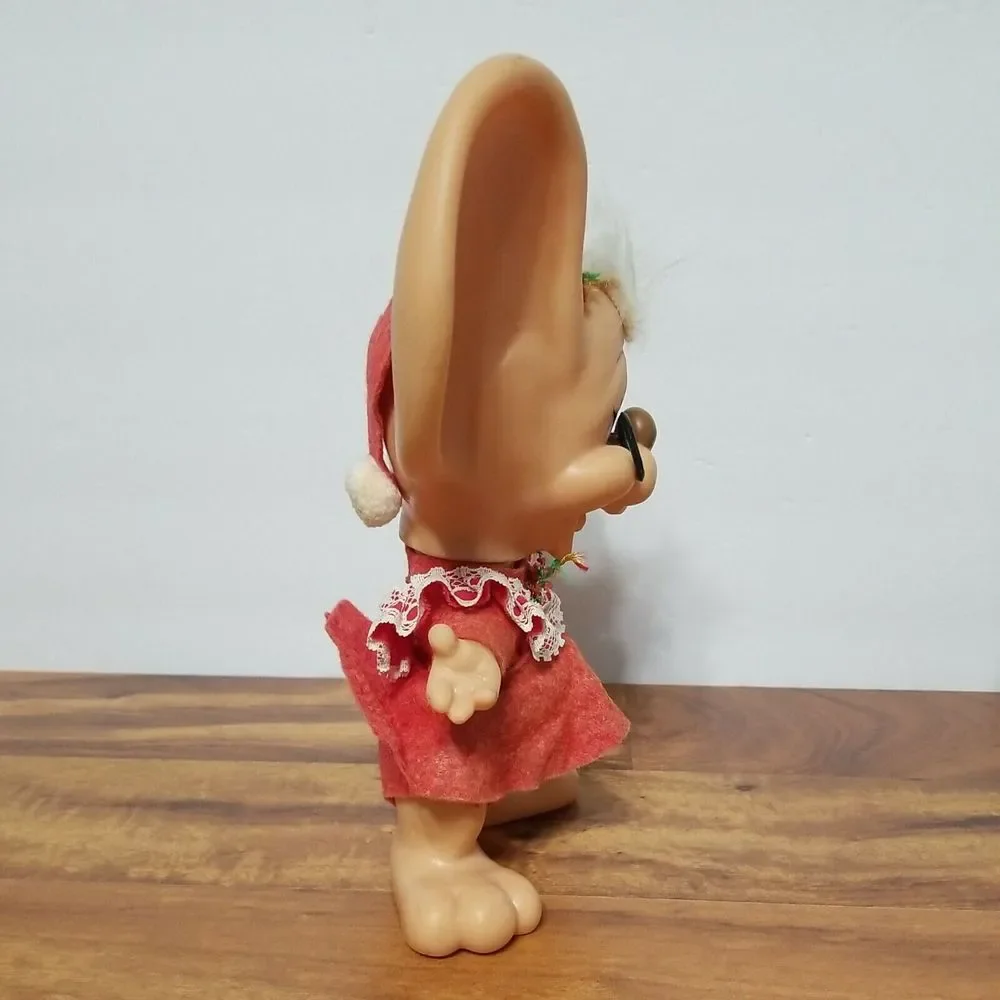Vintage Roy Des‎ of Fla 1970 Mrs.Claus Christmas Mouse Bank Figure Toy